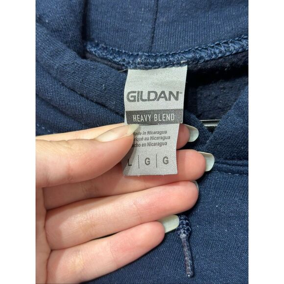 Luke Combs "Beer Never Broke My Heart" Dark Blue Concert Hoodie Sweatshirt Large - Picture 5 of 12